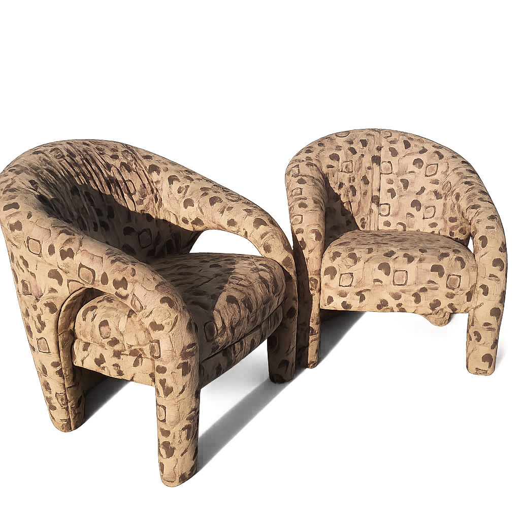 Post Modern Vladimir Arm Chair Set