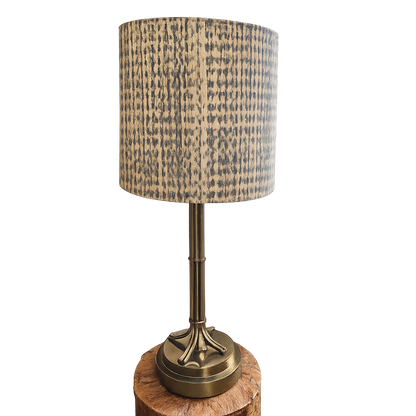 Vintage Brass Faux Bamboo Table Lamp