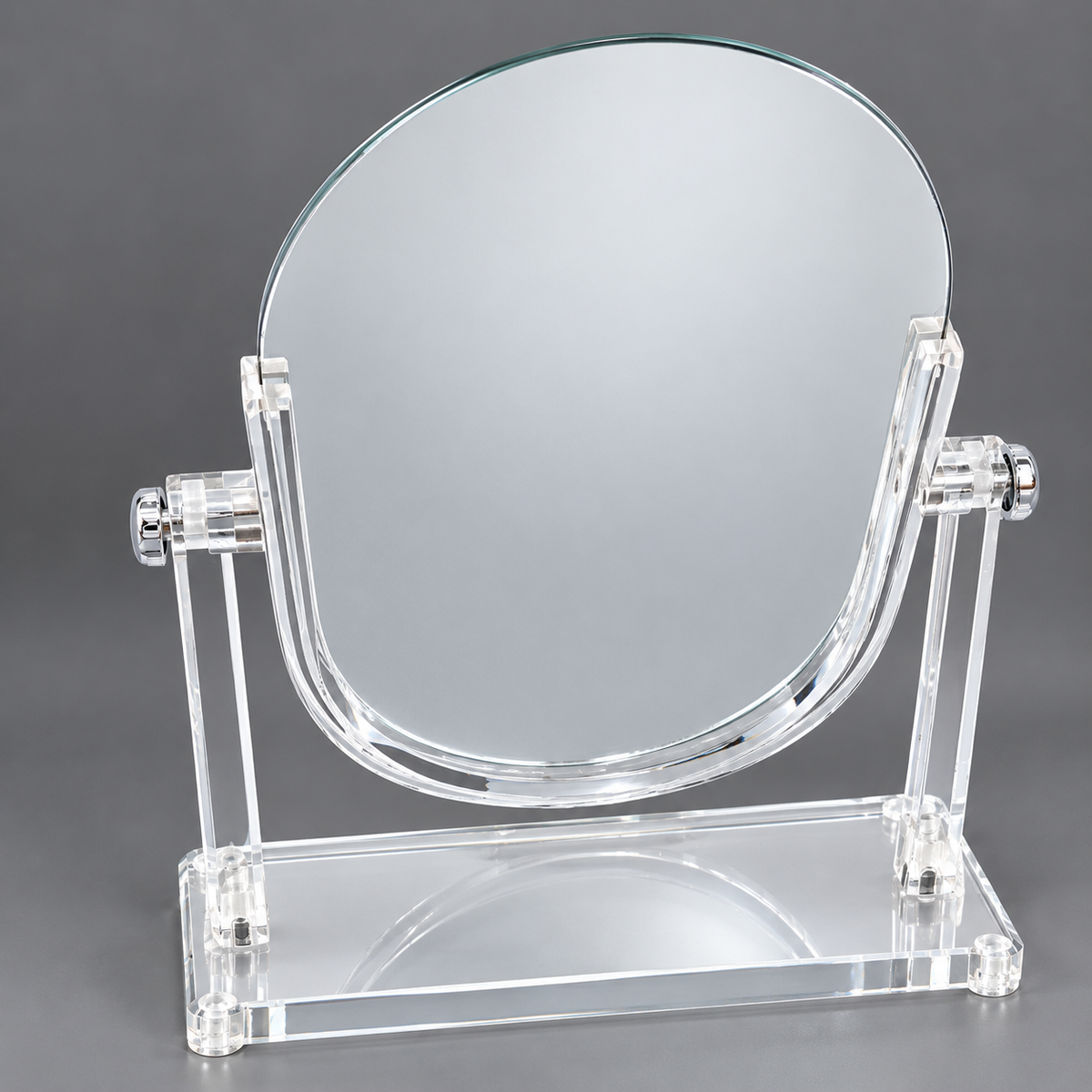 Large Lucite Vanity Mirror 2 Sided
