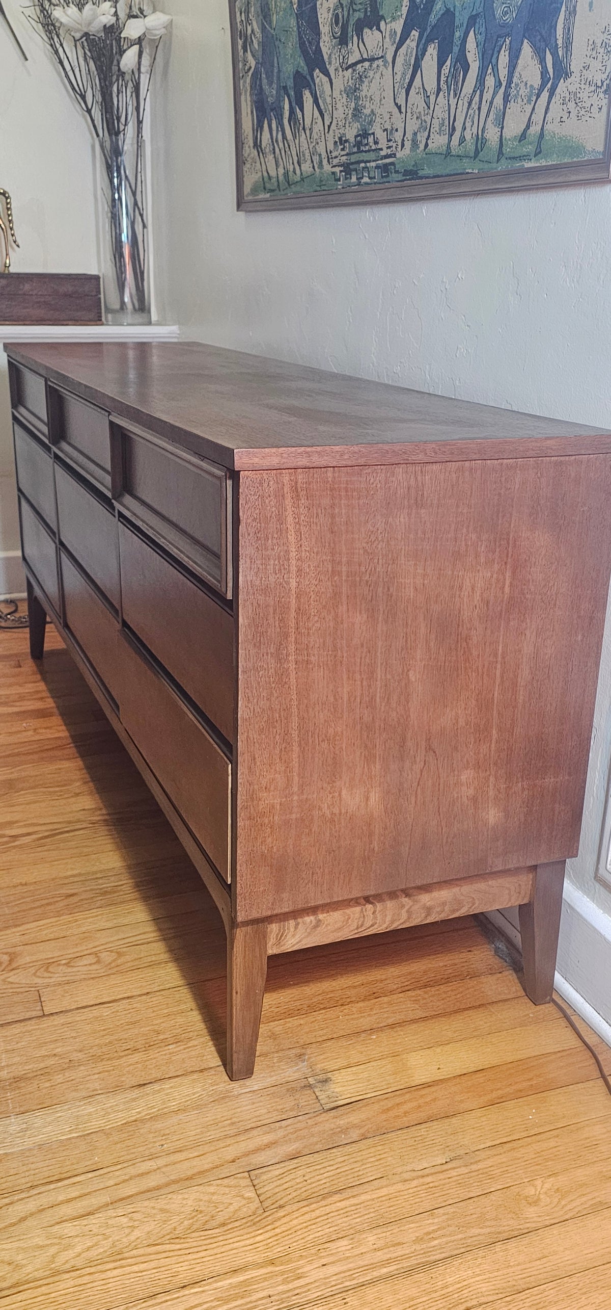 Mid Century Modern Dixie Lowboy Dresser Credenza