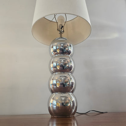 Post Modern Chrome Stacked Lamp Kovacs