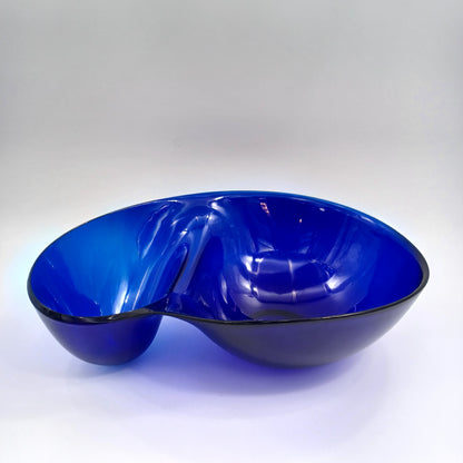 WOVO Cobalt Blue Bowl Chip Dip Acrylic