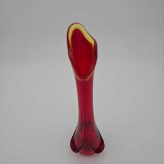 Mid Century Viking Glass vase "Epic Drape"