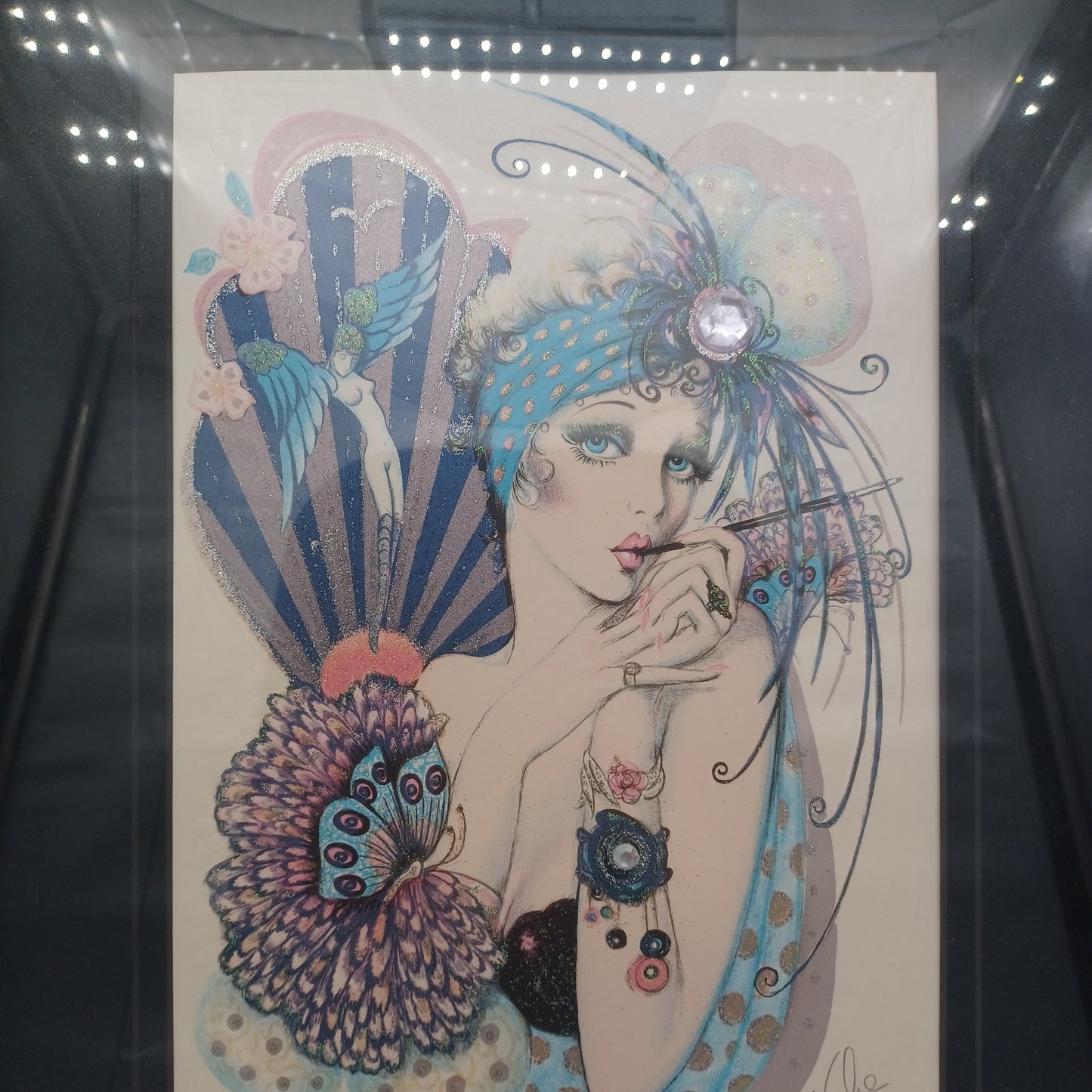 Embossed Lithograph Art by Mary Vickers Signed & Numbered 1970s