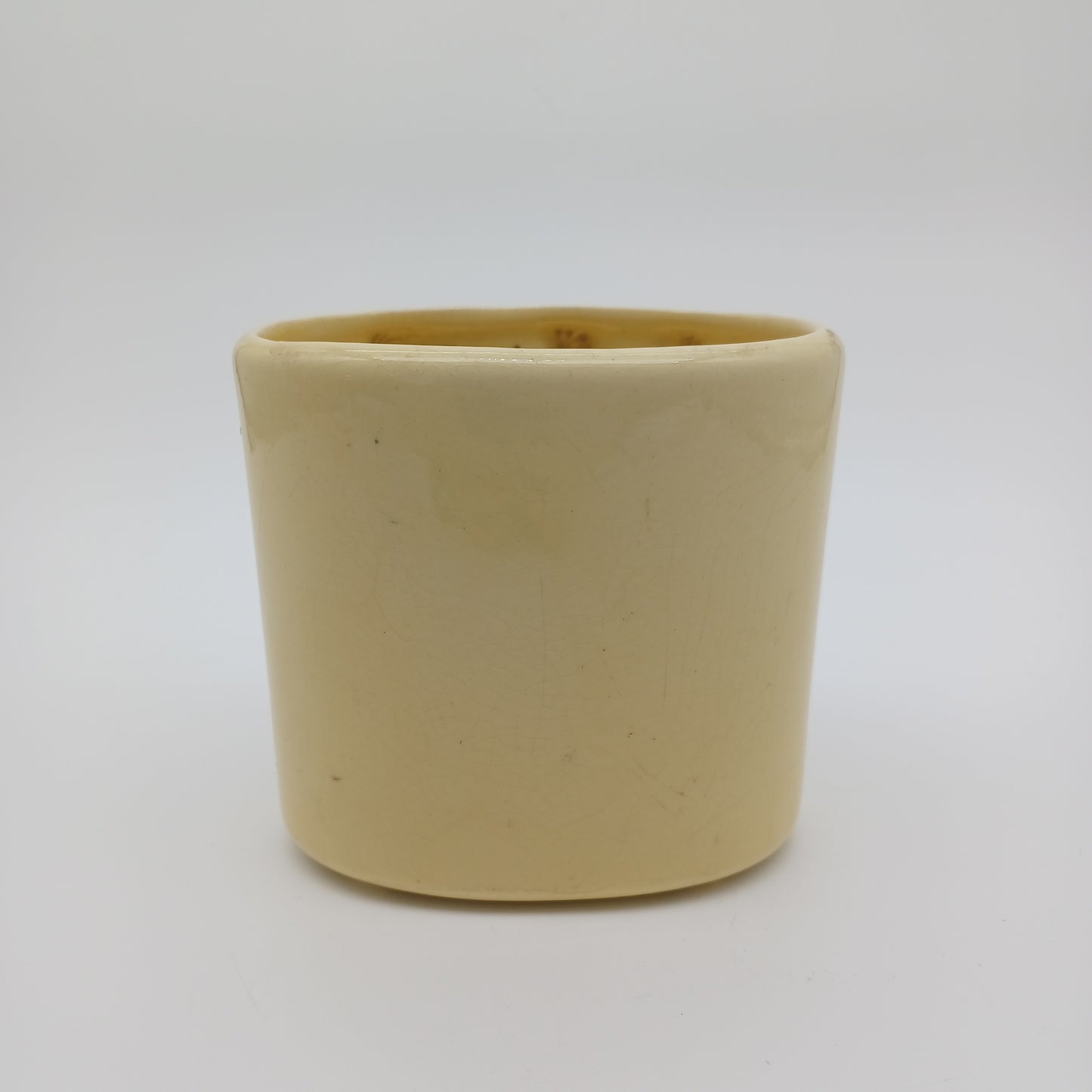 Vintage Royal Copley Yellow Bamboo Glazed Pottery Planter