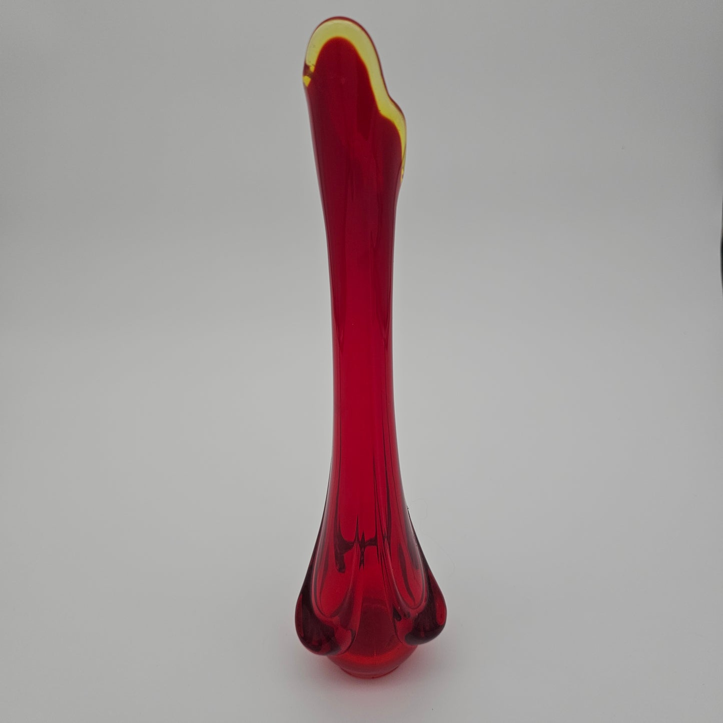 Mid Century Viking Glass vase "Epic Drape"