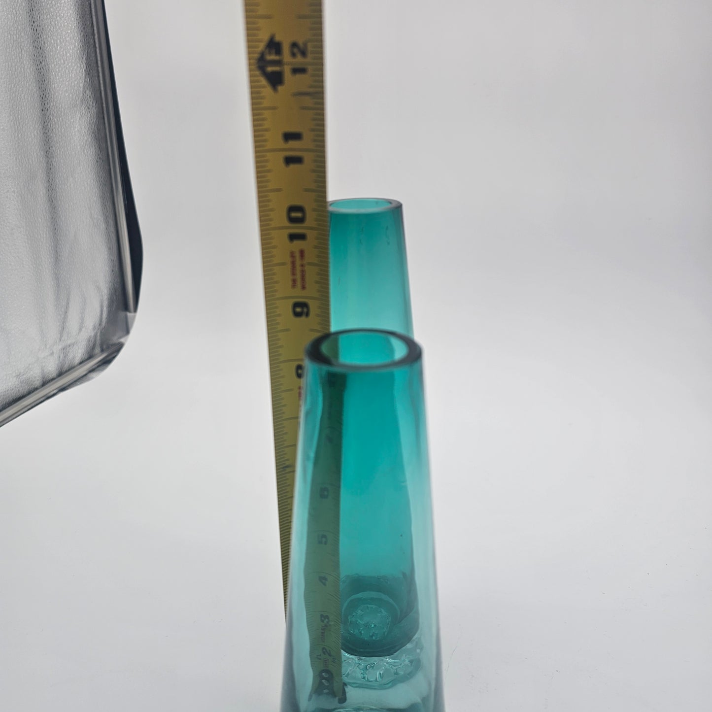 Vintage Murano Style Pair Blown Glass Vases