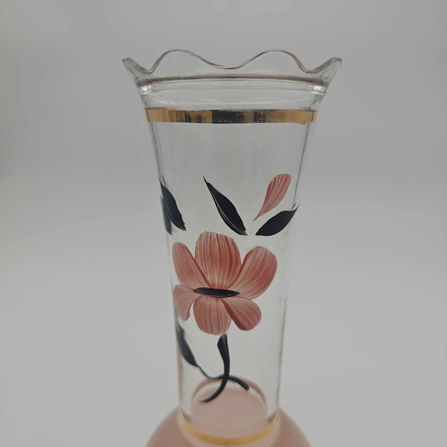 Vintage Bartlett Collins hand painted Bud vase