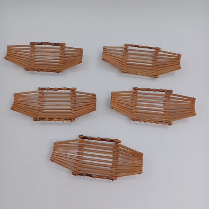 Japanese Bamboo Sushi Towel Trays