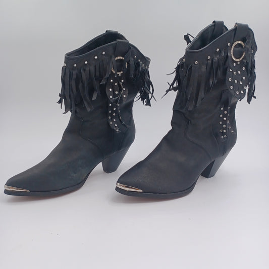 Santa Fe Cowgirl Boots Black