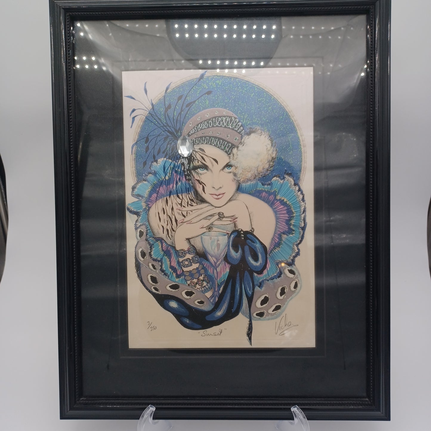 Embossed Lithograph Art by Mary Vickers Signed & Numbered