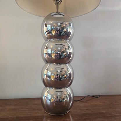 Post Modern Chrome Stacked Lamp Kovacs