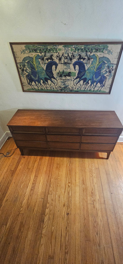 Mid Century Modern Dixie Lowboy Dresser Credenza