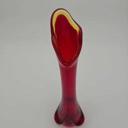 Mid Century Viking Glass vase "Epic Drape"