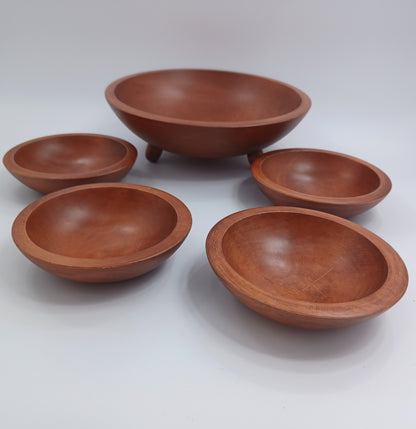 Mid Century Teak Salad Bowl Set
