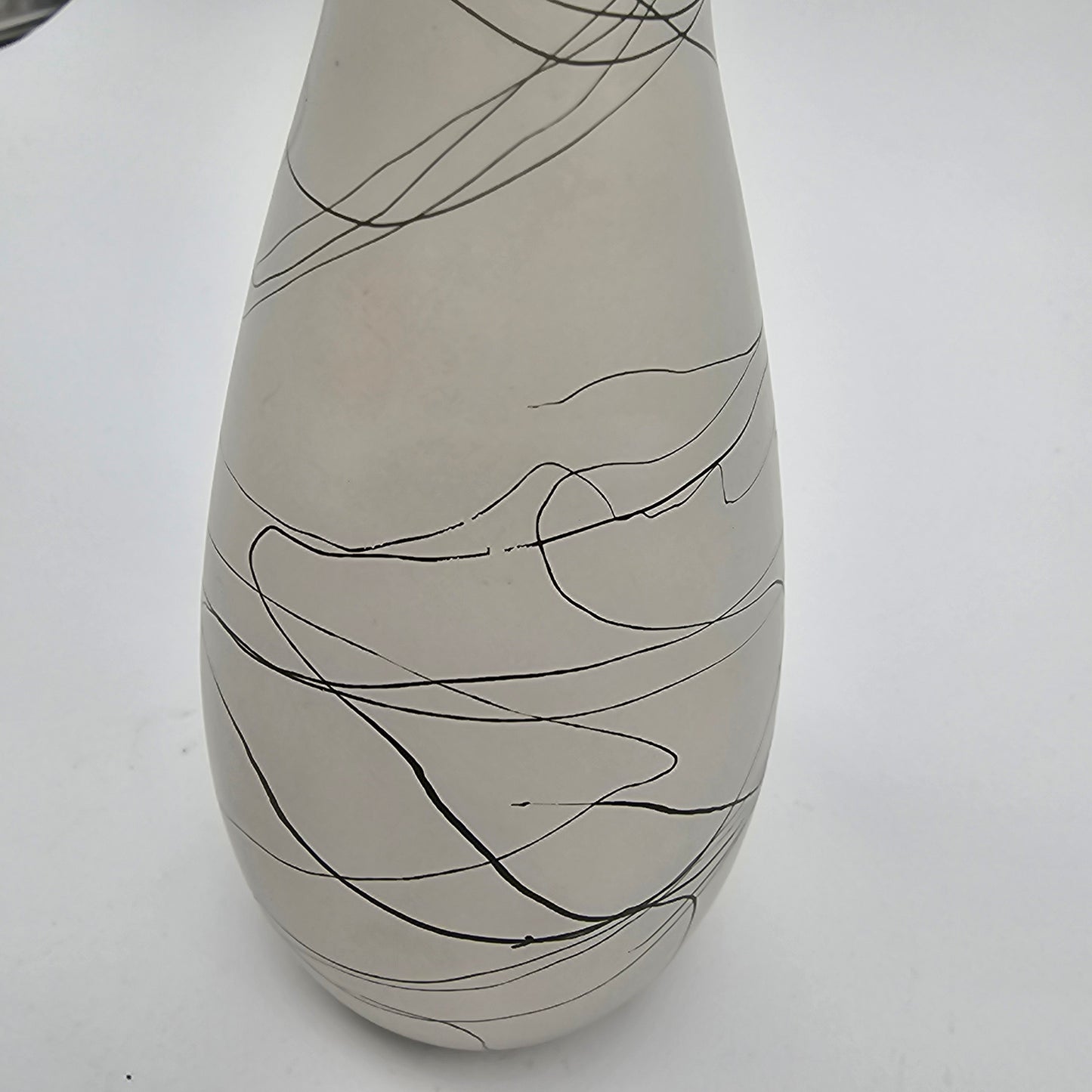 Vintage Frosted Glass Bud Vase