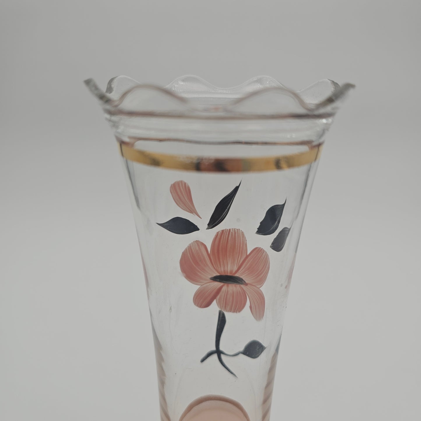 Vintage Bartlett Collins hand painted Bud vase